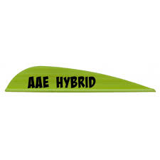 Pack De 50 Ailettes De Flèche AAE Hybrid 23 - Jaune - Chasse à L'arc - Neuf